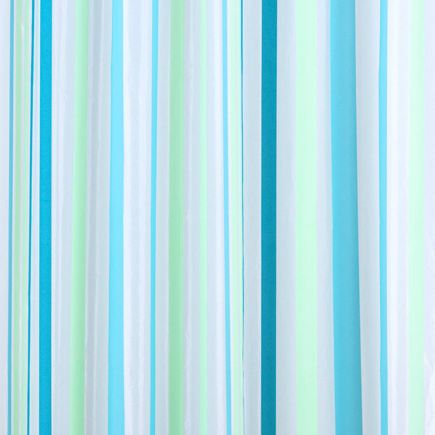 Alt View 2. RT Designers Collection - RT Designers Collection 90 GSM Printed Peva Glit Evan Shower Curtain Seafoam 70" x 72" Seafoam - Seafoam.