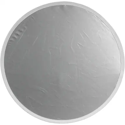 Front. FlexFill - FlexFill Collapsible Reflector - 60" Circular - Silver/White Reversible.