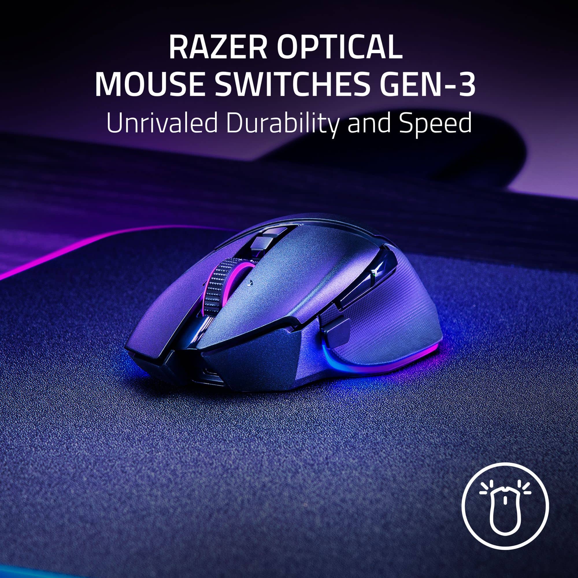 RAZER OPTICAL MOUSE SWITCHES GEN-3: Unrivaled Durability and Speed