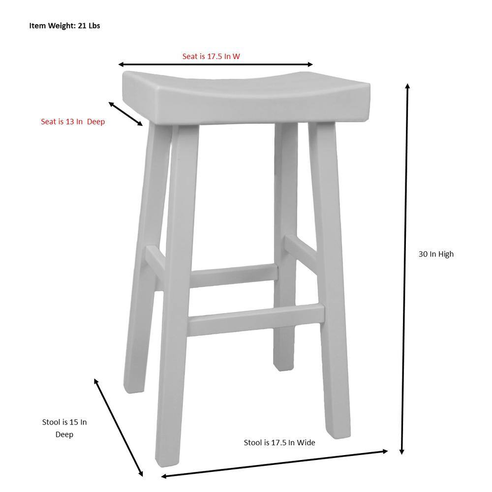 Item Weight: 21 Lbs  
Seat is 17.5 In W  
Seat is 13 In Deep  
30 In High  
Stool is 15 In Deep  
Stool is 17.5 In Wide