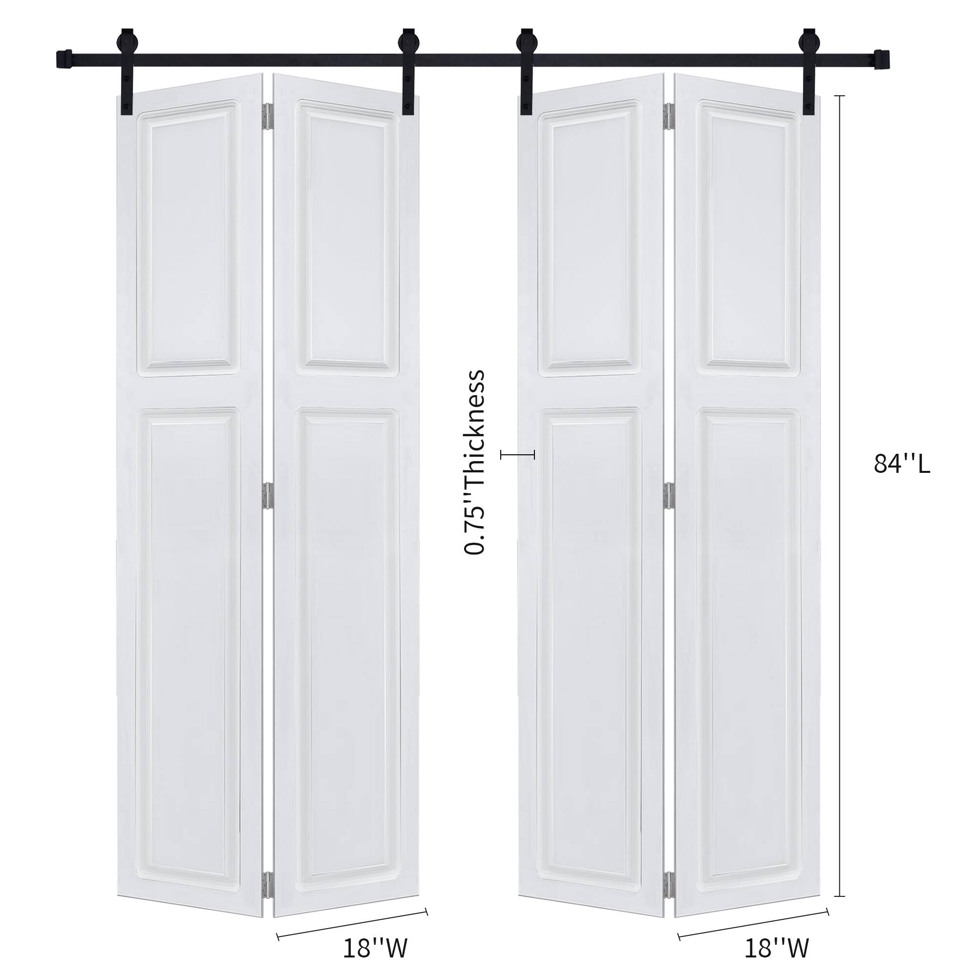 0.75" Thickness, 84" L, 18" W