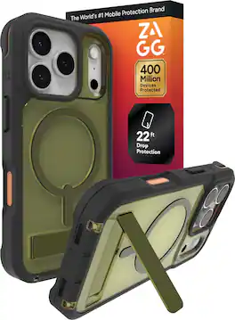ZAGG - Rainier Snap with Kickstand for Apple iPhone 17 Pro - Sea Kelp
