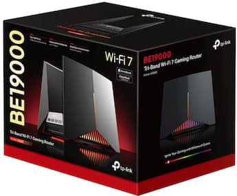 TP Link BE19000 Tri Band Wi Fi 7 Gaming Router Black/Red - Best Buy TP Link BE19000 Tri Band Wi Fi 7 Gaming Router Black/Red - Best Buy
