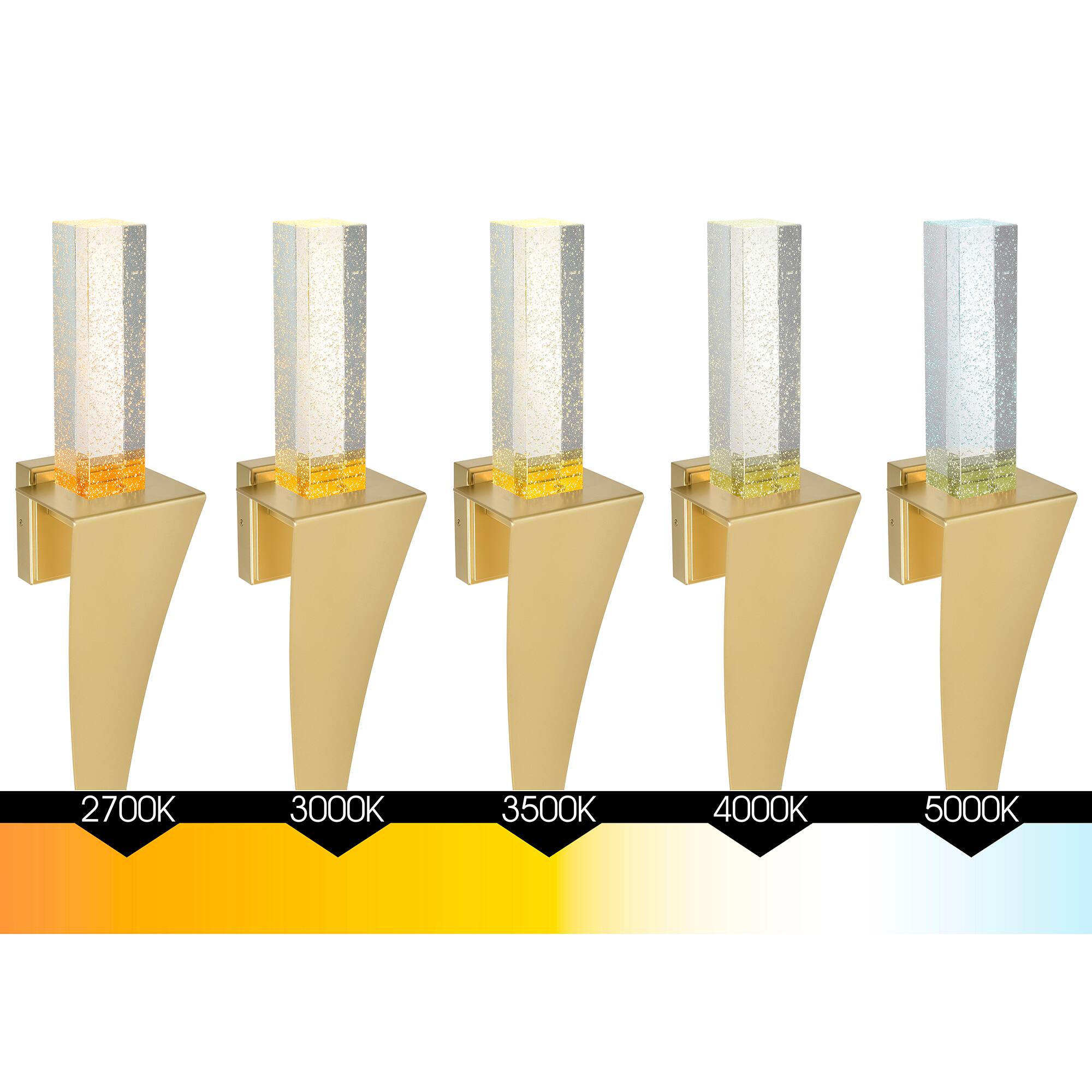 2700K 3000K 3500K 4000K 5000K