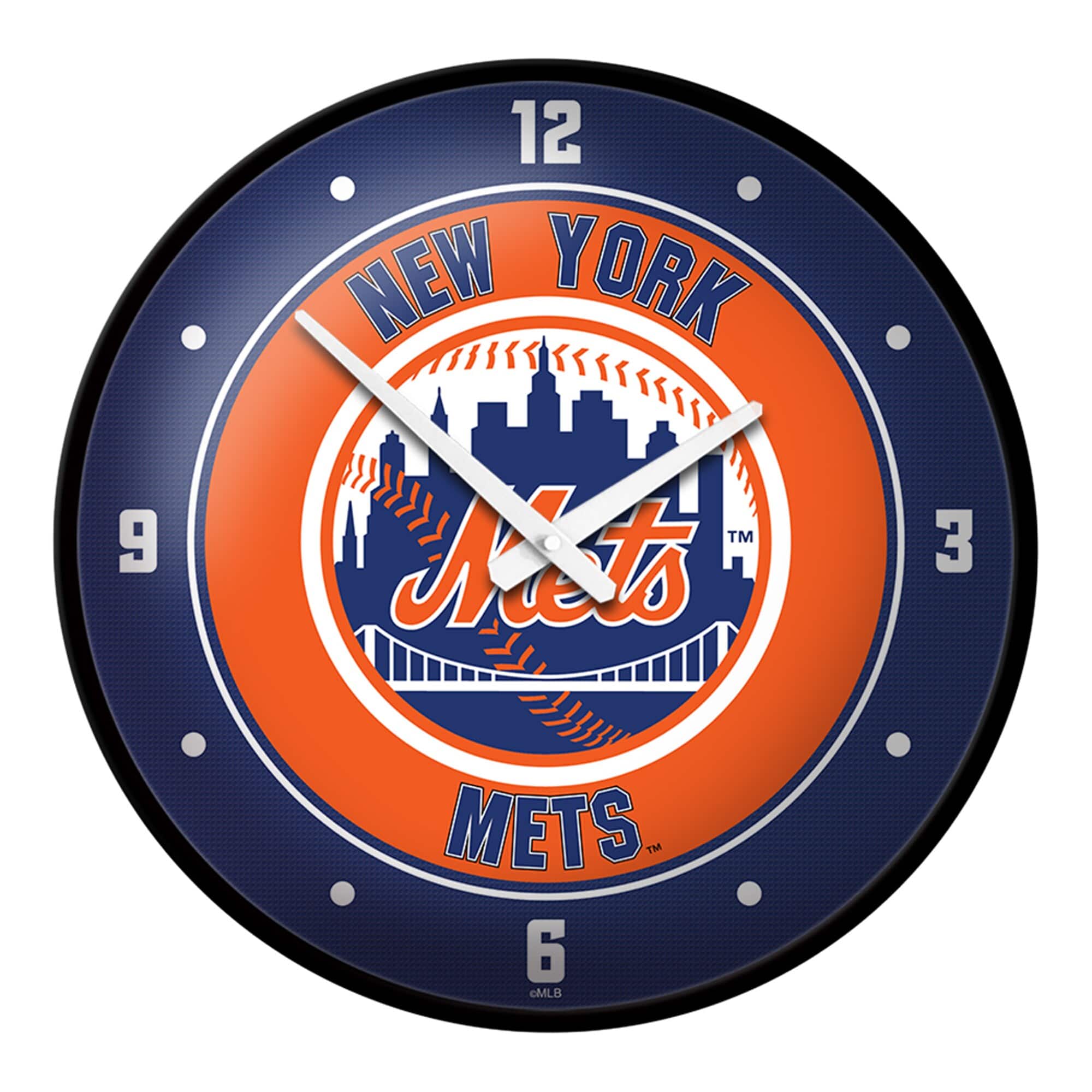 The Fan-Brand - 17.5" Modern Disc Wall Clock - Multicolor