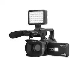 Minolta - MN4KPRO 4K60FPS Ultra HD / 64 MP Autofocus Pro Camcorder Kit w/WiFi - Black