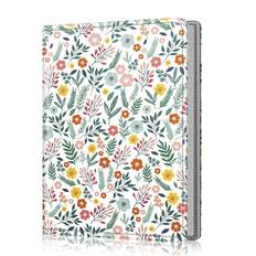 Front. Kitcheniva - Portable Leather Wallet Photo Album 52 Photo Mini Capacity For 5x7 Photo Spring Bloom - Spring Bloom.