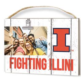 Jardine - Illinois Fighting Illini 8'' x 10'' Weathered Clip It Frame - White