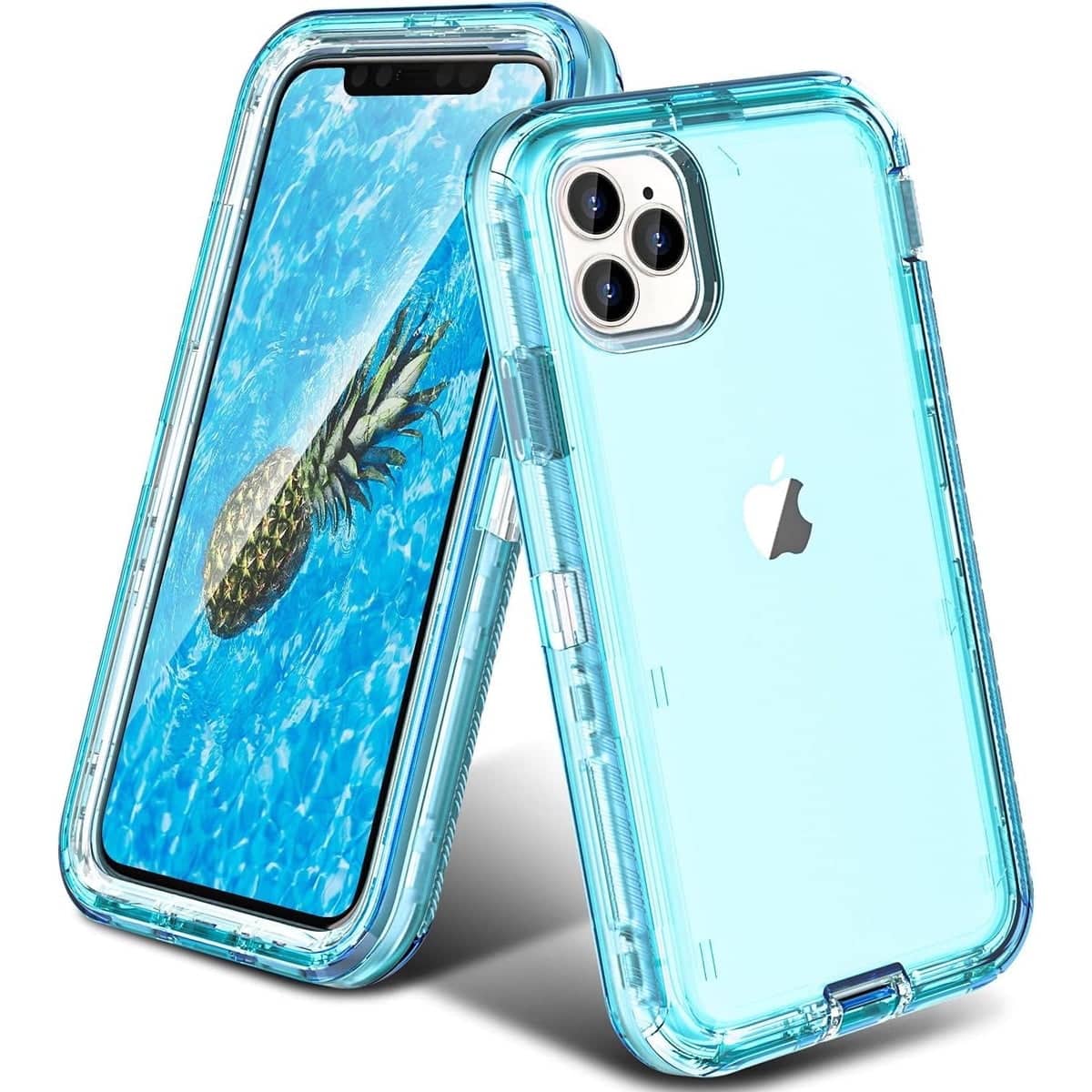Entronix - Case for iPhone 15 Pro - [Clear] Triple-Layer Heavy Duty Protection - Blue