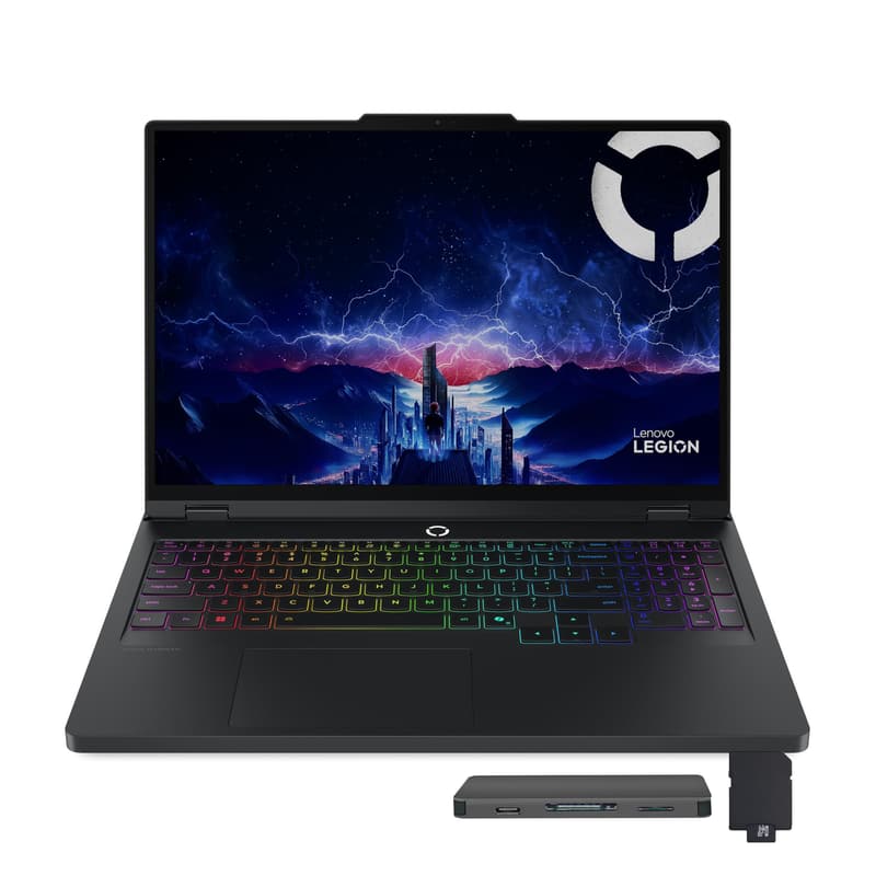 Lenovo - Legion Pro 5 16" 2k Gaming Laptop,Intel i7-14650HX,GeForce RTX 5060,32GB RAM,1TB SSD+1TB Dock Set,Win11Pro - Black