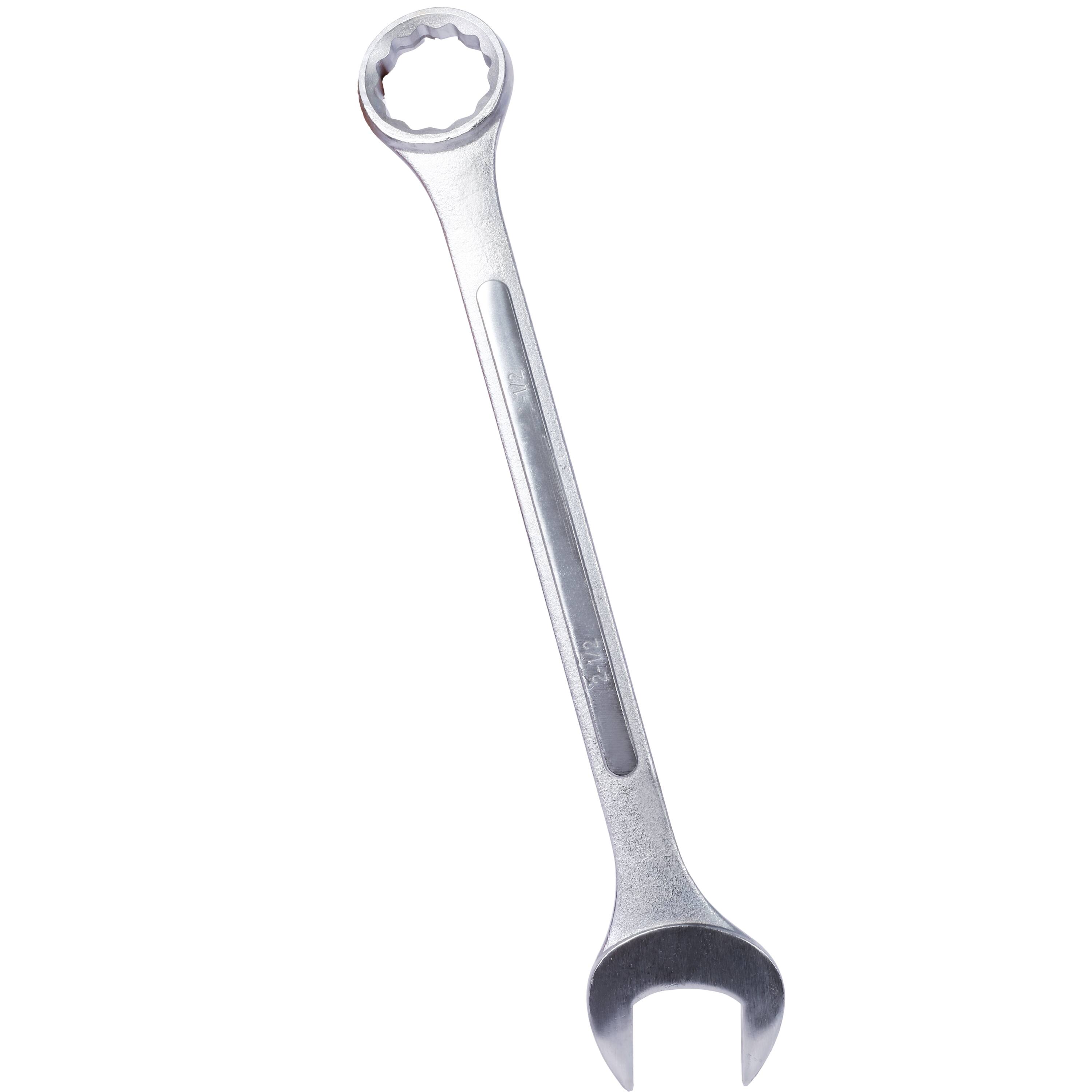 Back. LOVMOR - SAE Jumbo Combination Wrench Set 4 Piece Extra Large Chrome Plated Finish with Storage Bag.