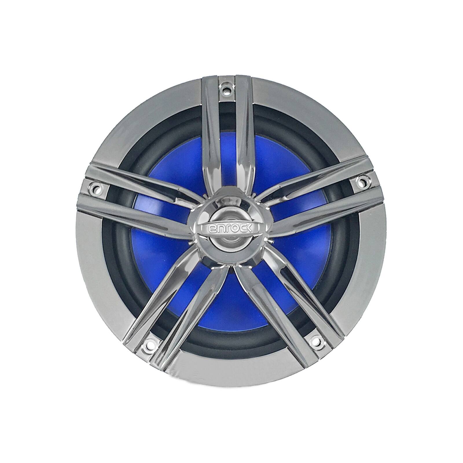 Alt View 1. Enrock Marine - Enrock 6.5" 180 Watt Max 2-Way High-Performance Marine Audio Speakers (Charcoal, Pair).