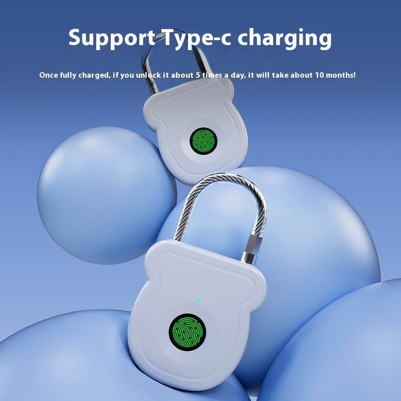 Support Type-c charging

Once fully charged, if you unlock it about 5 times a day, it will take about 10 months!