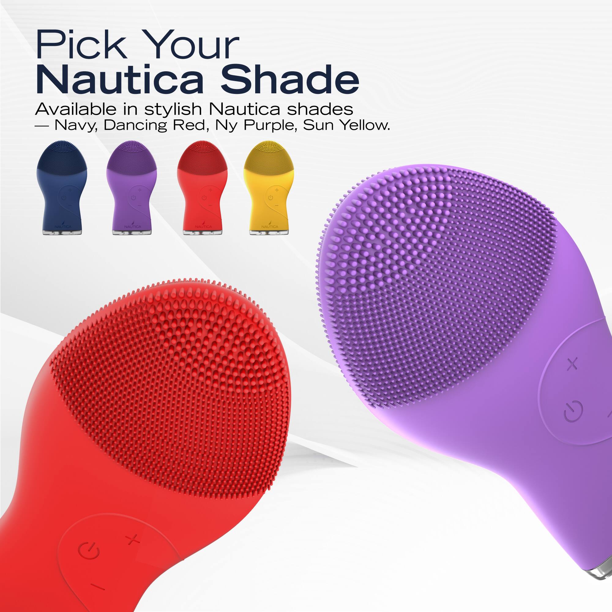 Pick Your Nautica Shade

Available in stylish Nautica shades - Navy, Dancing Red, Ny Purple, Sun Yellow.