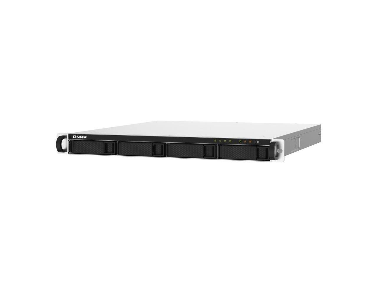 Alt View 1. QNAP - TS-432PXU-RP-2G-US QNAP 1U 4-Bay ARM-based 2.5G &10G NAS.