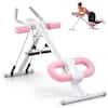 Front. MERACH - MERACH New Adjustable Ab Trainer Foldable Machine for Abs Workout at Home Gym - Pink.