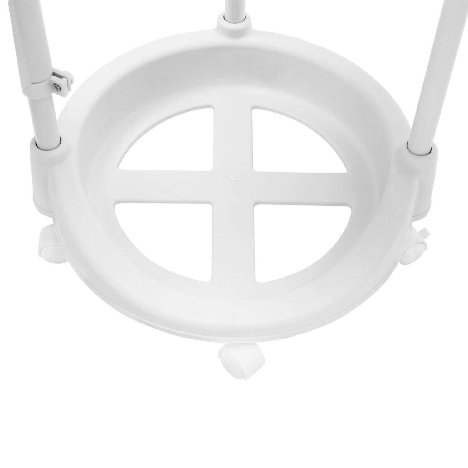 Alt View 5. Home Collection - 3-Tier Rotating Kitchen Storage Cart – Vegetable & Fruit Basket Rack Organizer - White.