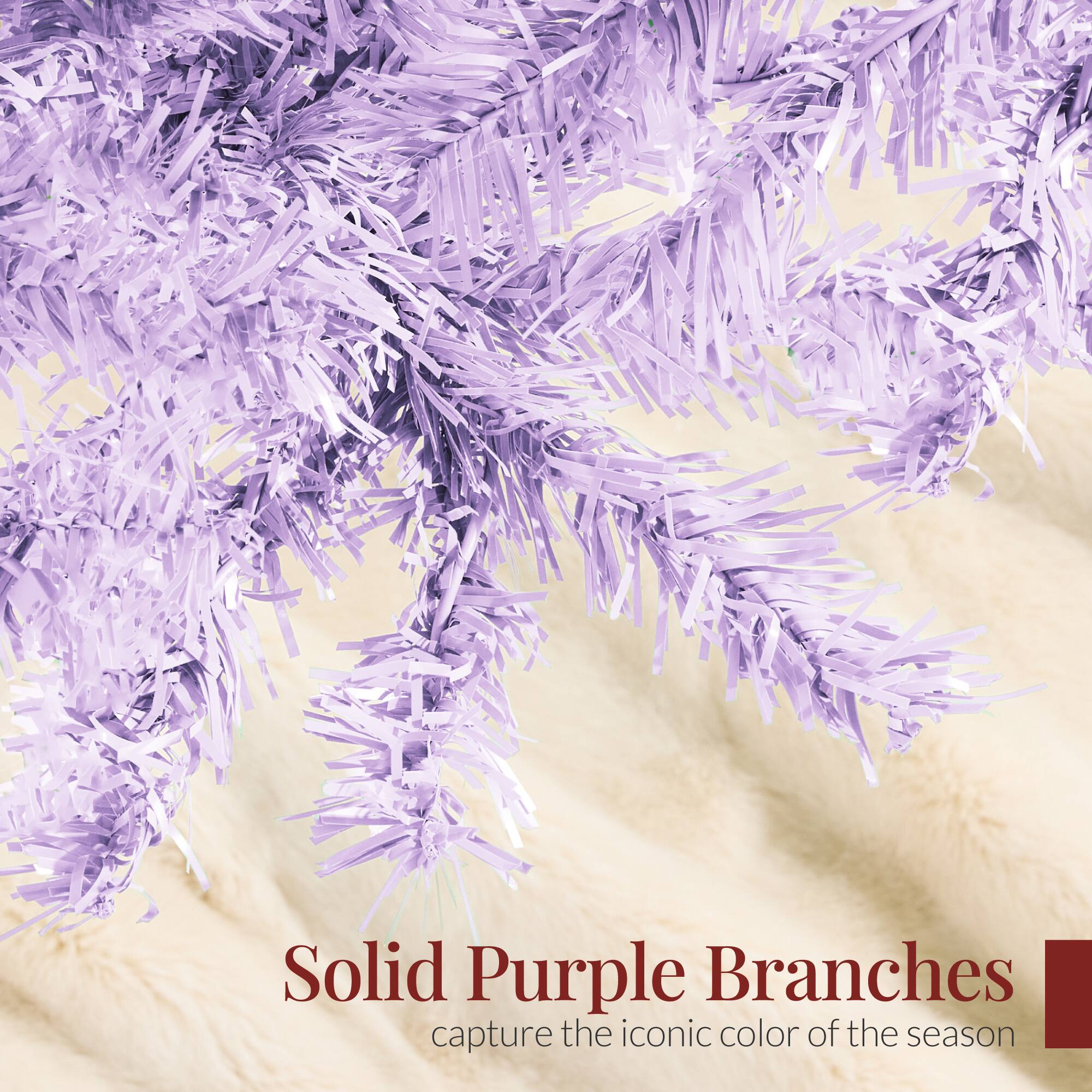 Solid Purple Branches  
capture the iconic color of the season