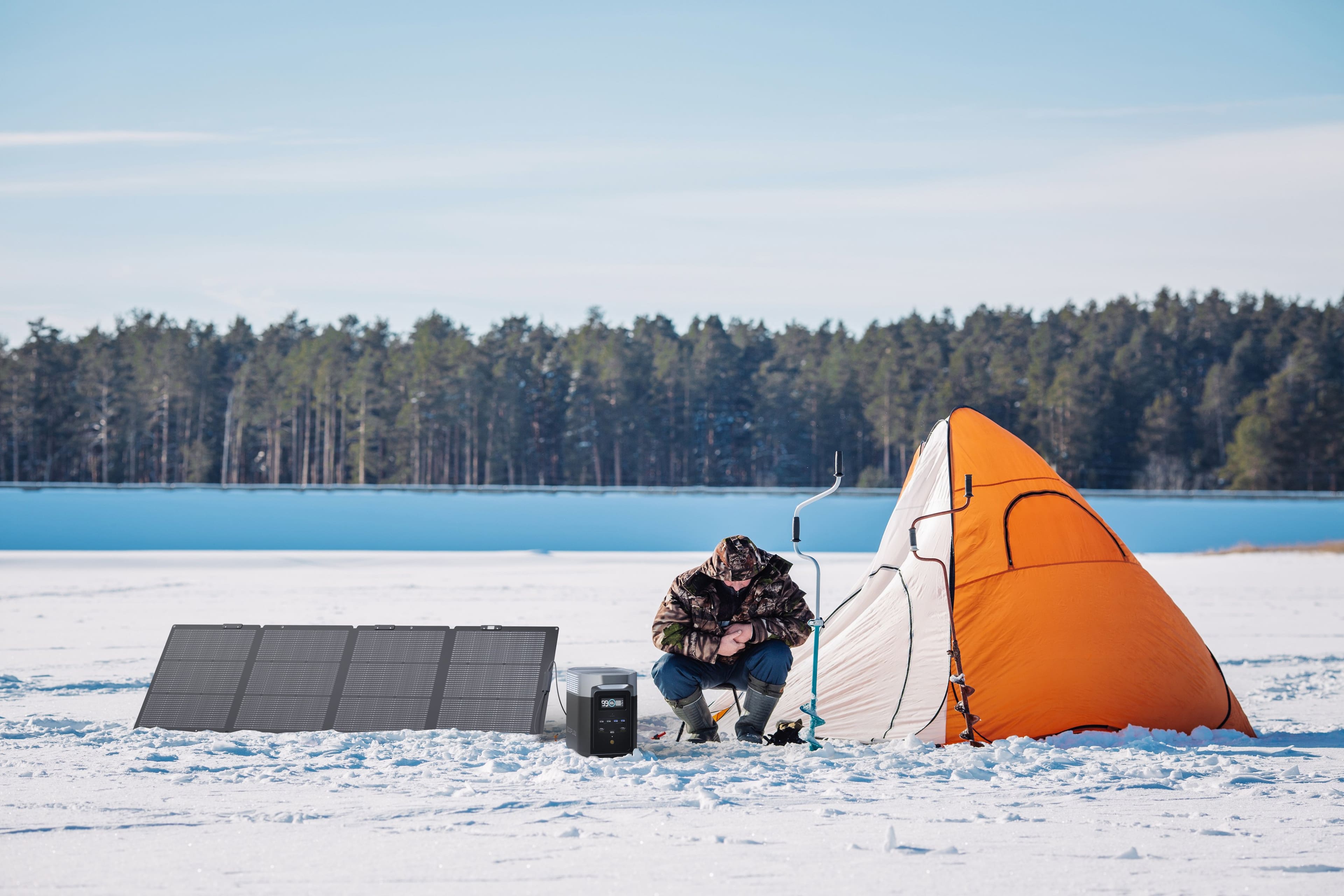 Alt View 26. EcoFlow - NextGen 220W Bifacial Portable Solar Panel - Black.