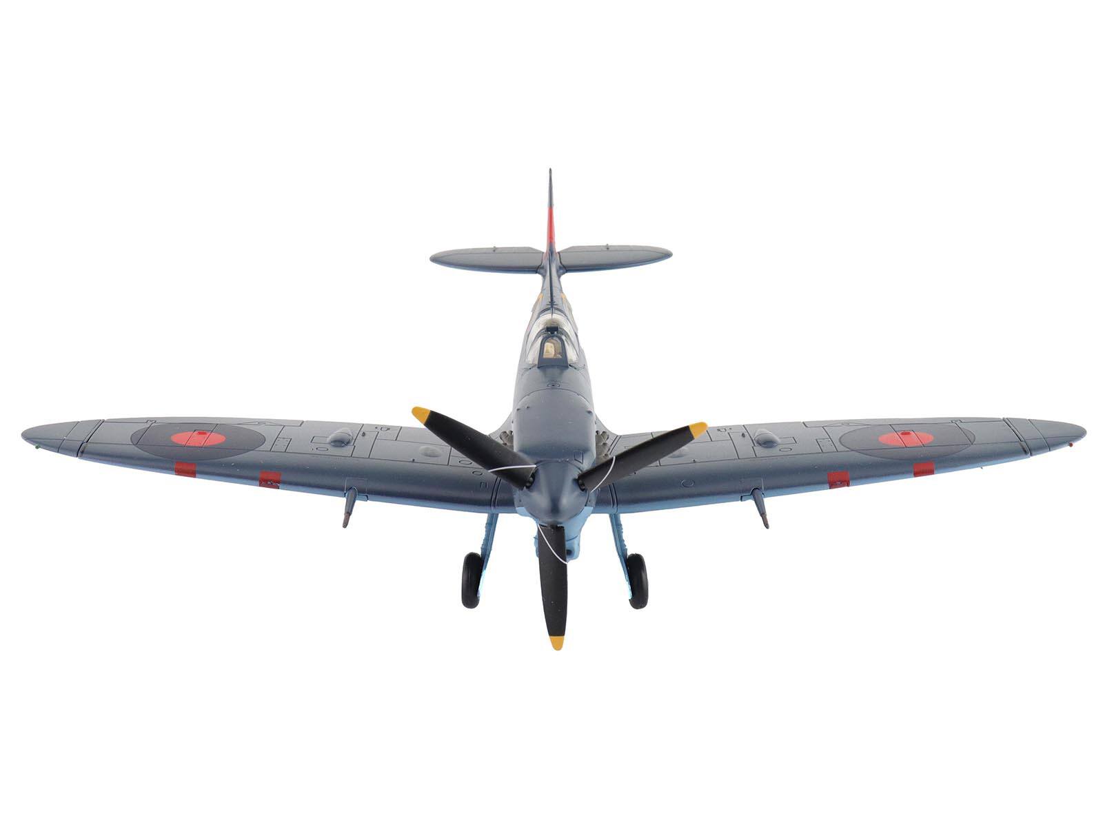 Left. Hobby Master - Supermarine Spitfire Mk.Vb Trop "EP706 George Beurling No. 249 Squadron Malta" 1942 RAF "Air Power Series" 1/48 - Multicolor.