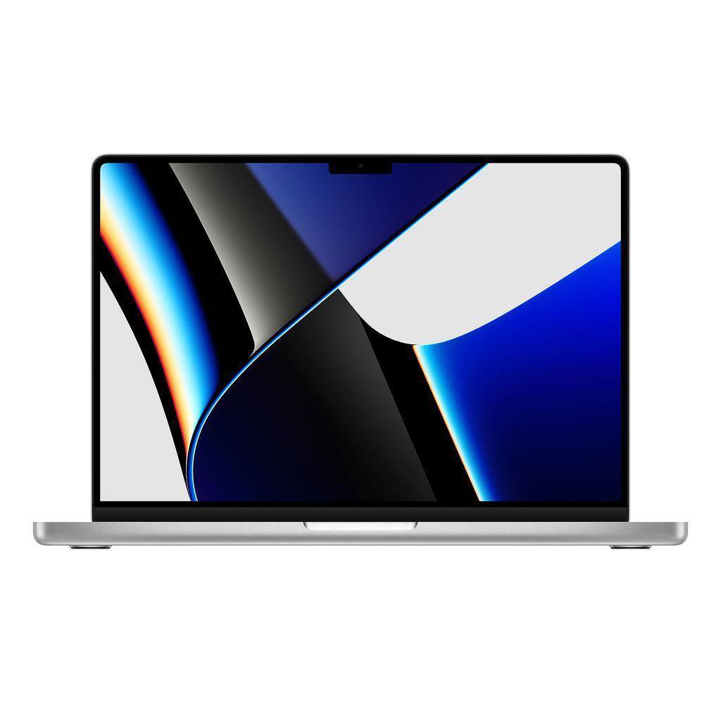 Front. Apple - MacBook Pro 14" (2021) M1 Pro CPU @ 3.2GHz 8 Core CPU 14 Core GPU A2442 16GB RAM 512GB SSD - Silver.