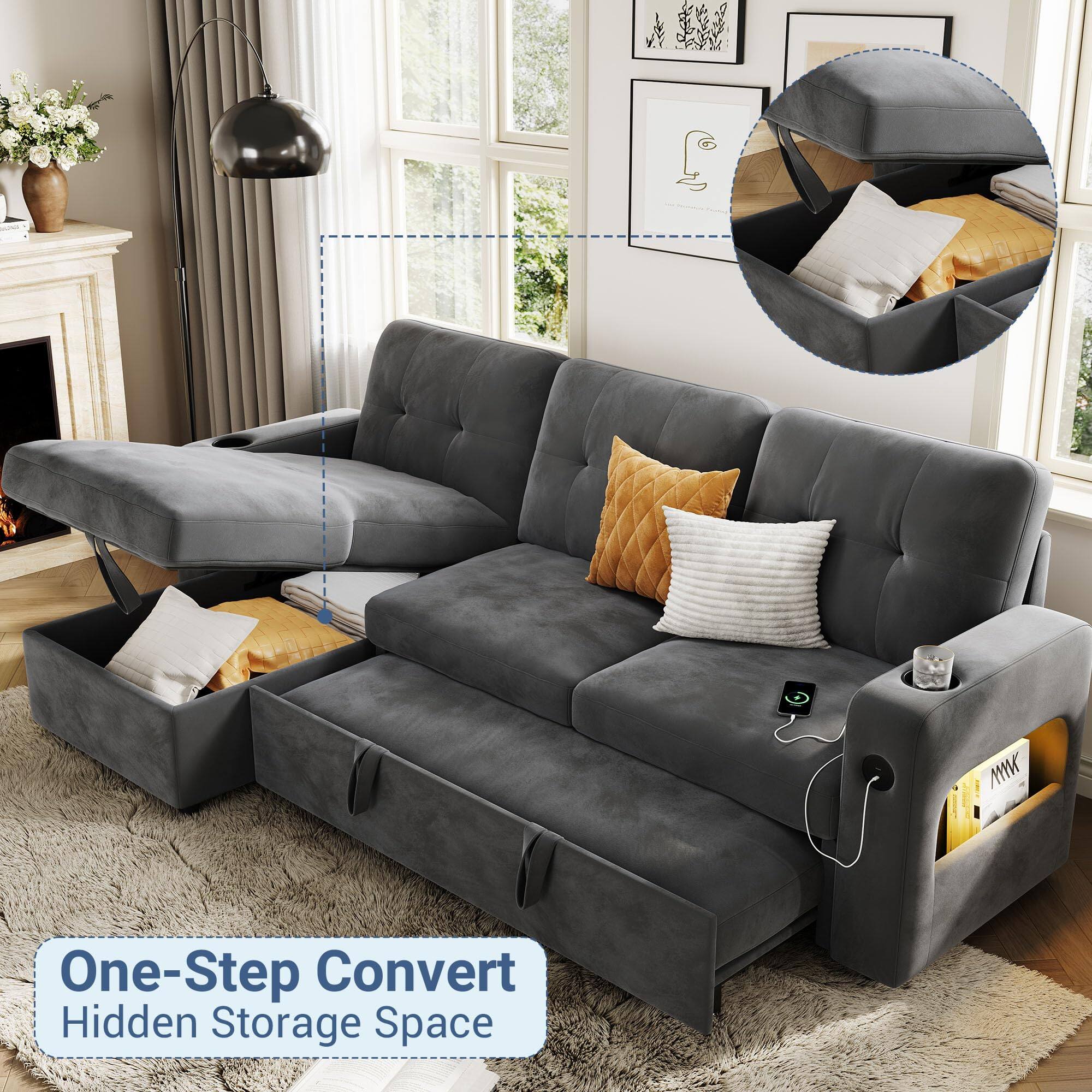 One-Step Convert Hidden Storage Space