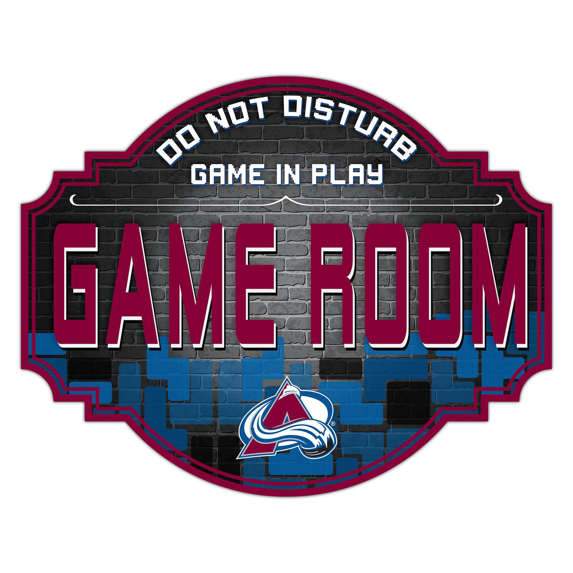 Colorado Avalanche 12'' Game Room Tavern Sign