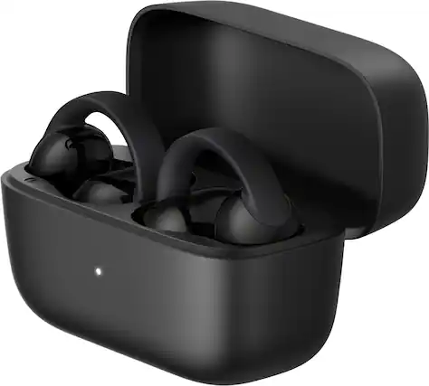 Front. Soundcore - by Anker C50i Open-Sound Clip Style Bluetooth Wireless Earbuds - Black.