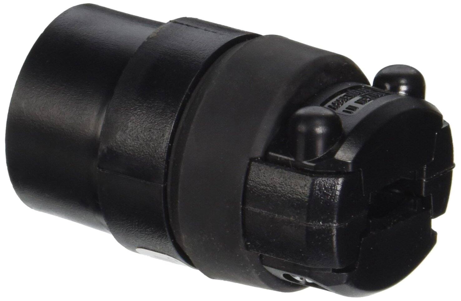 Left. Leviton - Leviton Commercial and Residential Rubber Non-Polarized Connector 1-15R 18-12 AWG 2 Pole 2 Wire - Black.