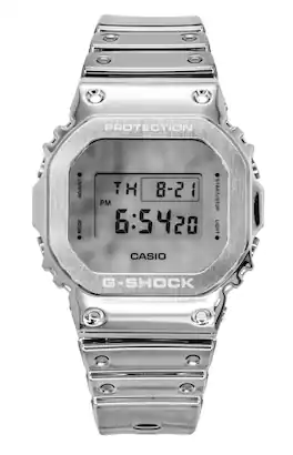 Casio - G-Shock G-Steel Fine Metallic Digital Silicone Strap Quartz GM-5600YM-8A8 200M Men's Watch - Gray