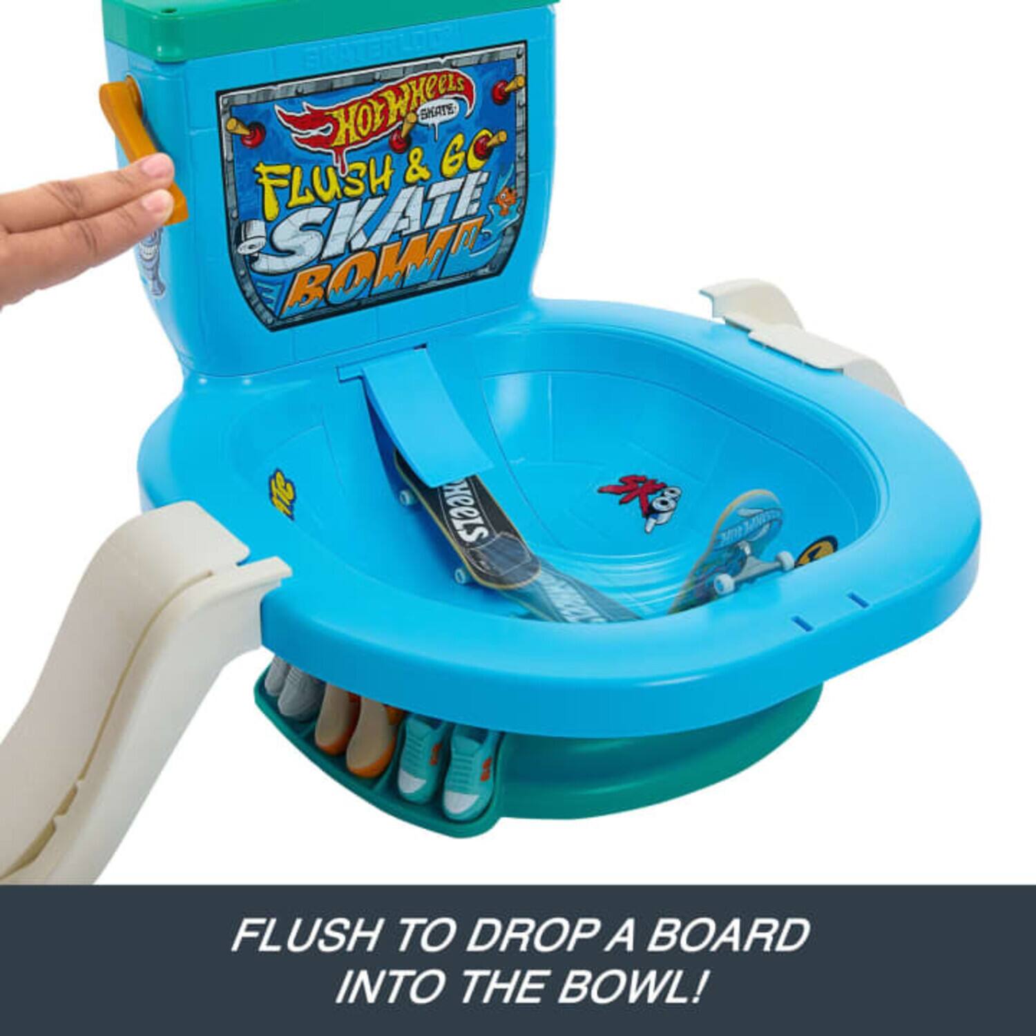 Tony Hawk Mattel Hot Wheels Skate Tony Hawk Flush & Go Skate Bowl