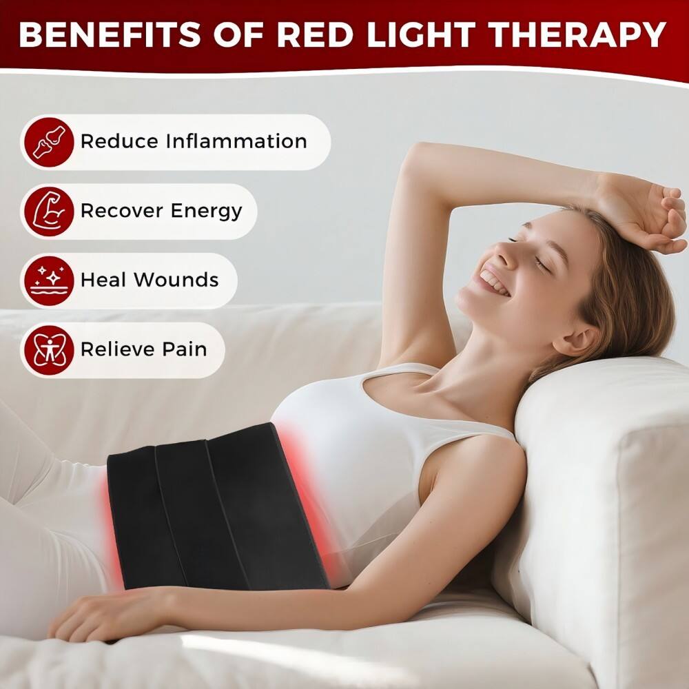 BENEFITS OF RED LIGHT THERAPY

- Reduce Inflammation
- Recover Energy
- Heal Wounds
- Relieve Pain