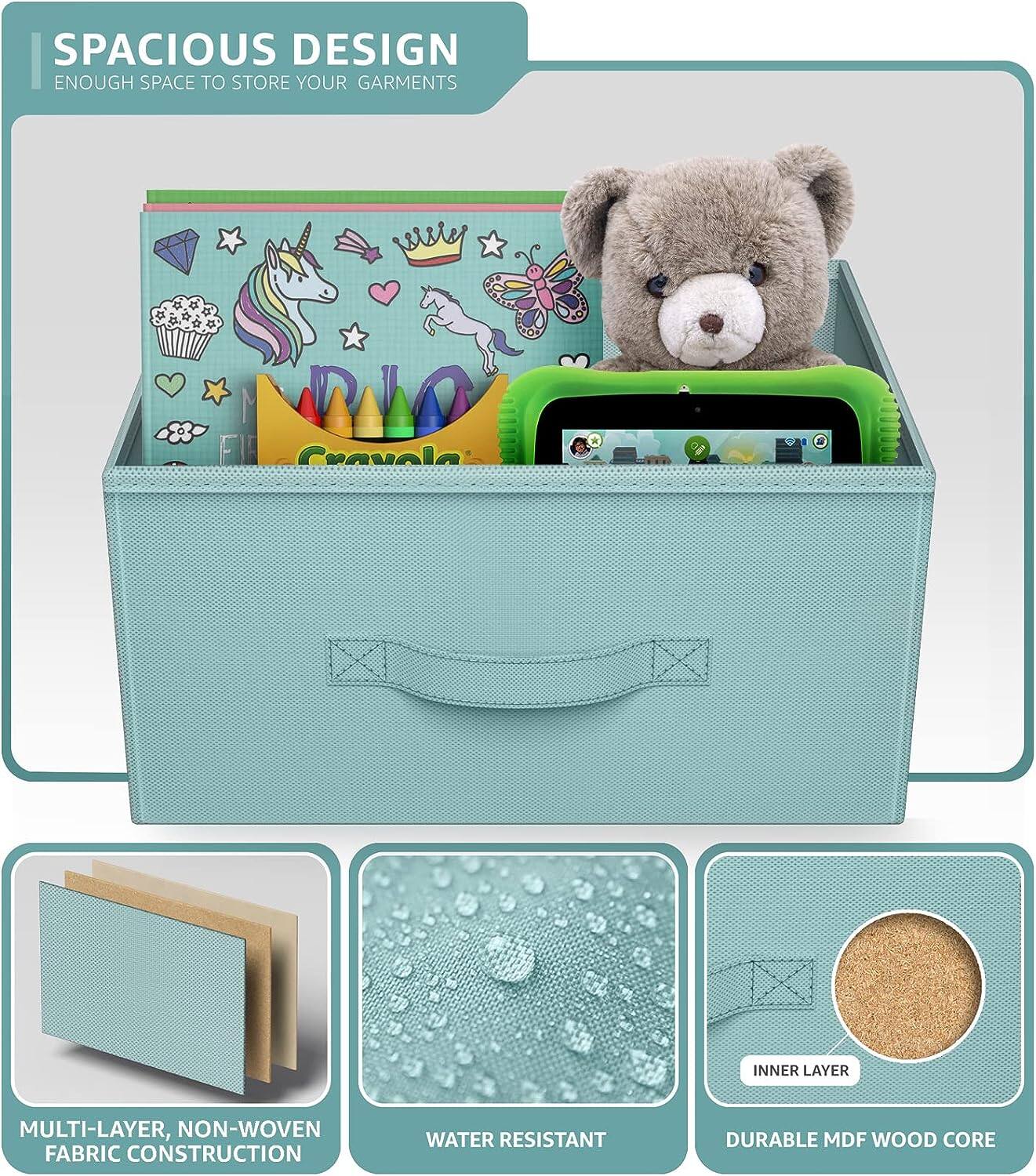 SPACIOUS DESIGN  
ENOUGH SPACE TO STORE YOUR GARMENTS  

MULTI-LAYER, NON-WOVEN FABRIC CONSTRUCTION  
WATER RESISTANT  
DURABLE MDF WOOD CORE