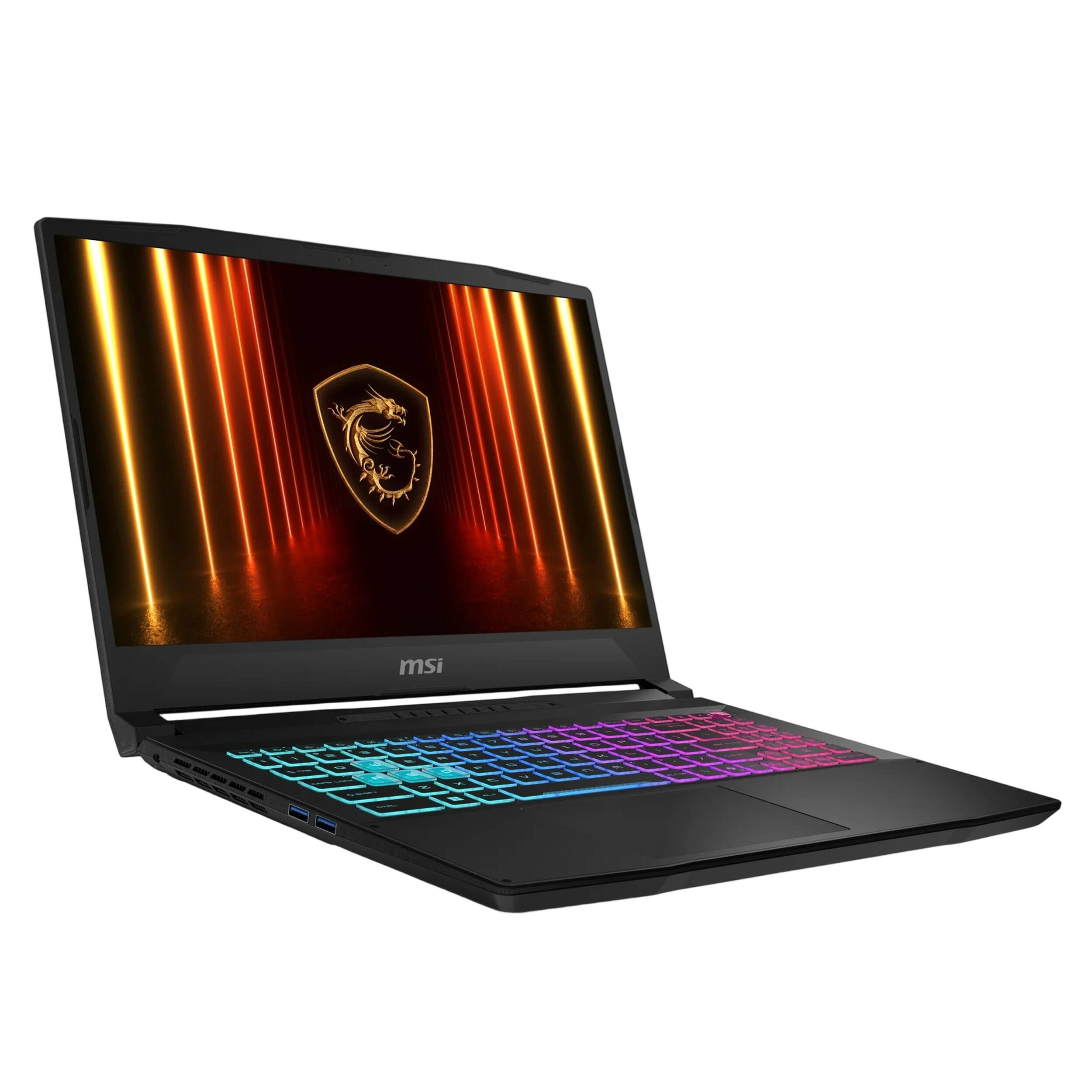 Alt View 1. MSI - MSI Katana 15.6" Gaming Laptop, Intel i7-14650HX, GeForce RTX 5070 8GB GDDR7,16GB DDR5,1TB SSD,Win 11,Black - Black.