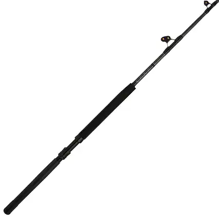 Front. PENN - Penn Ally II Straight Butt Conventional Boat Rod, 6 Feet, Loads Up To 80 Pounds - Black.