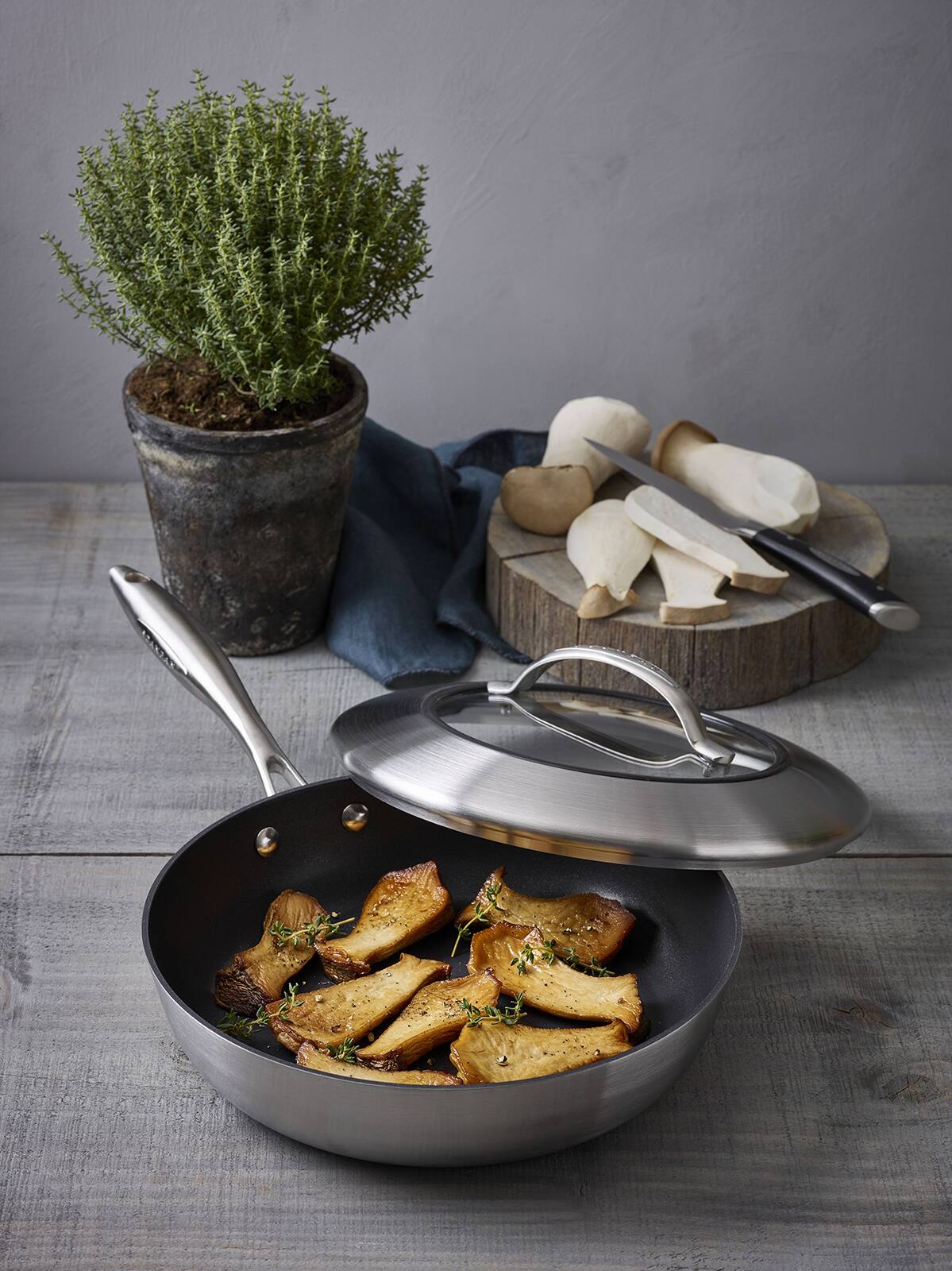 Alt View 1. Scanpan - CTX 10.25 Inch Nonstick Saute Pan With Lid, Stainless Steel - Silver.