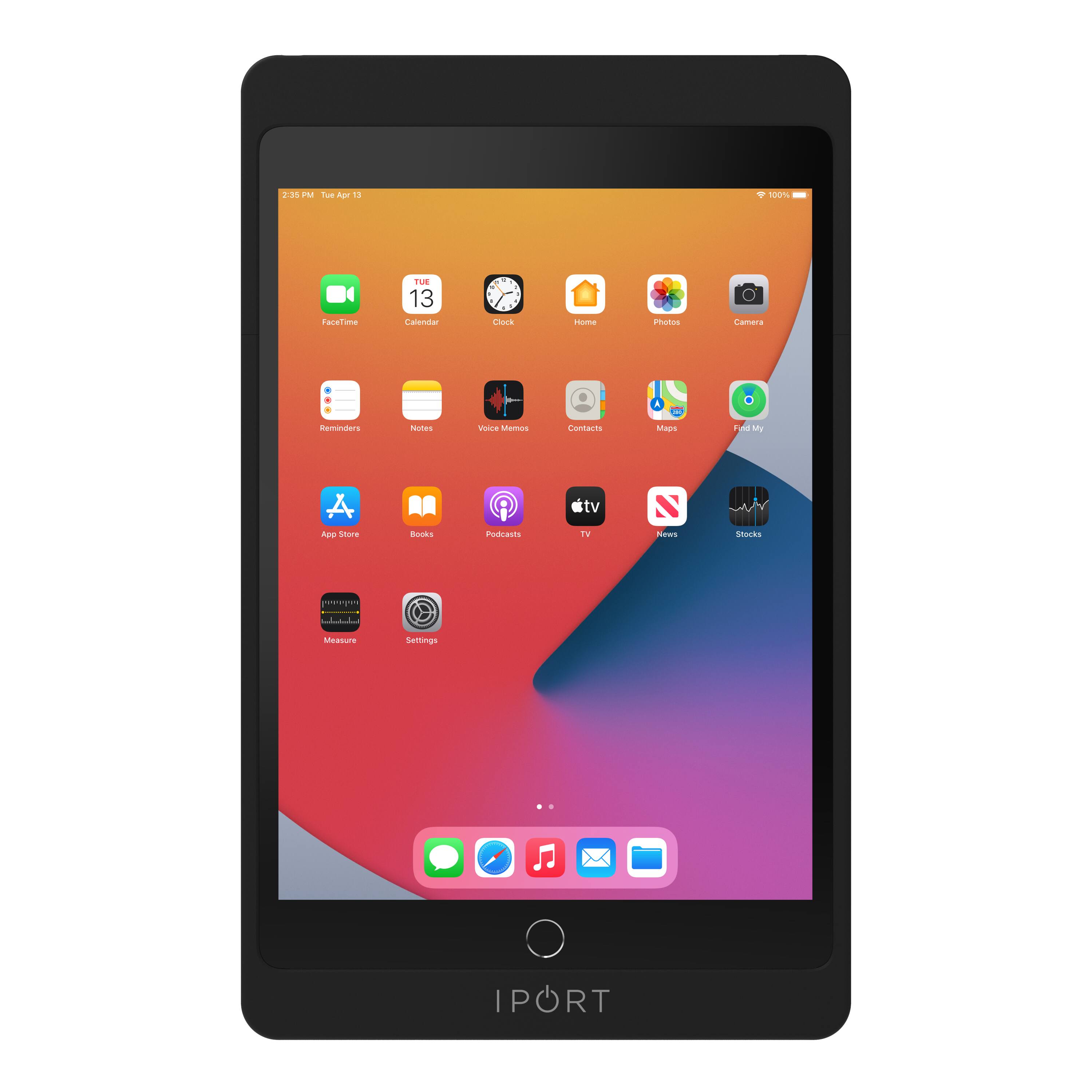 Angle. iPort - CONNECT PRO - CASE FOR APPLE IPAD 10.2" (9th Gen) (Each) - Black.