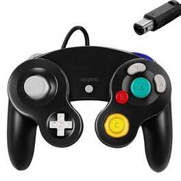Stock Preferred - Wired NGC Controller Gamepad for Nintendo GameCube,Wii & Wii U Console - Black