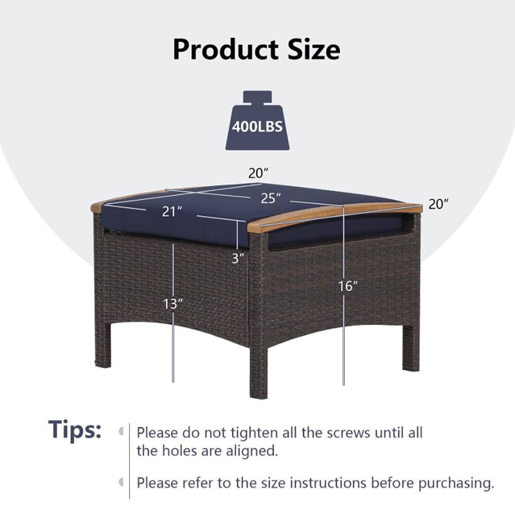 Product Size: 400LBS, 20", 21", 25", 20", 3", 13", 16"

Tips:
- Please do not tighten all the screws until all the holes are aligned.
- Please refer to the size instructions before purchasing.