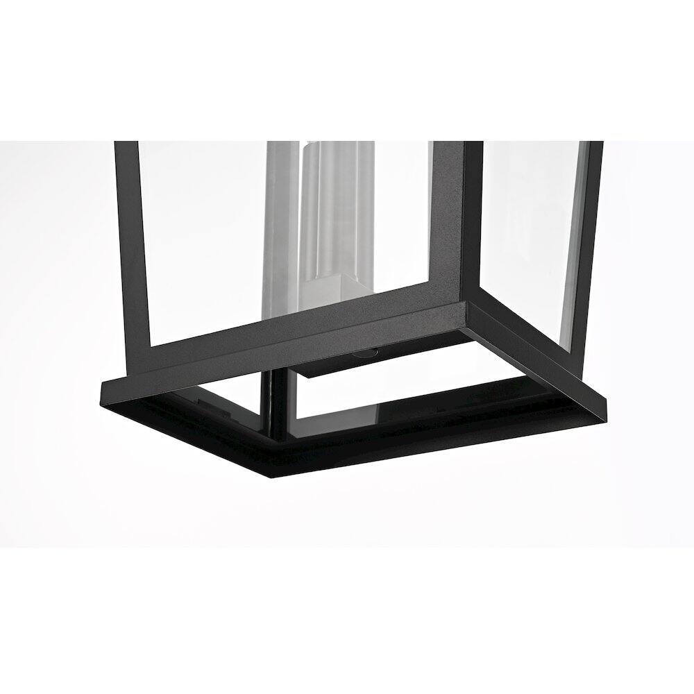 Alt View 1. Elegant Lighting - Berks 12.5 Inch Outdoor Wall Sconce In Black - Black.