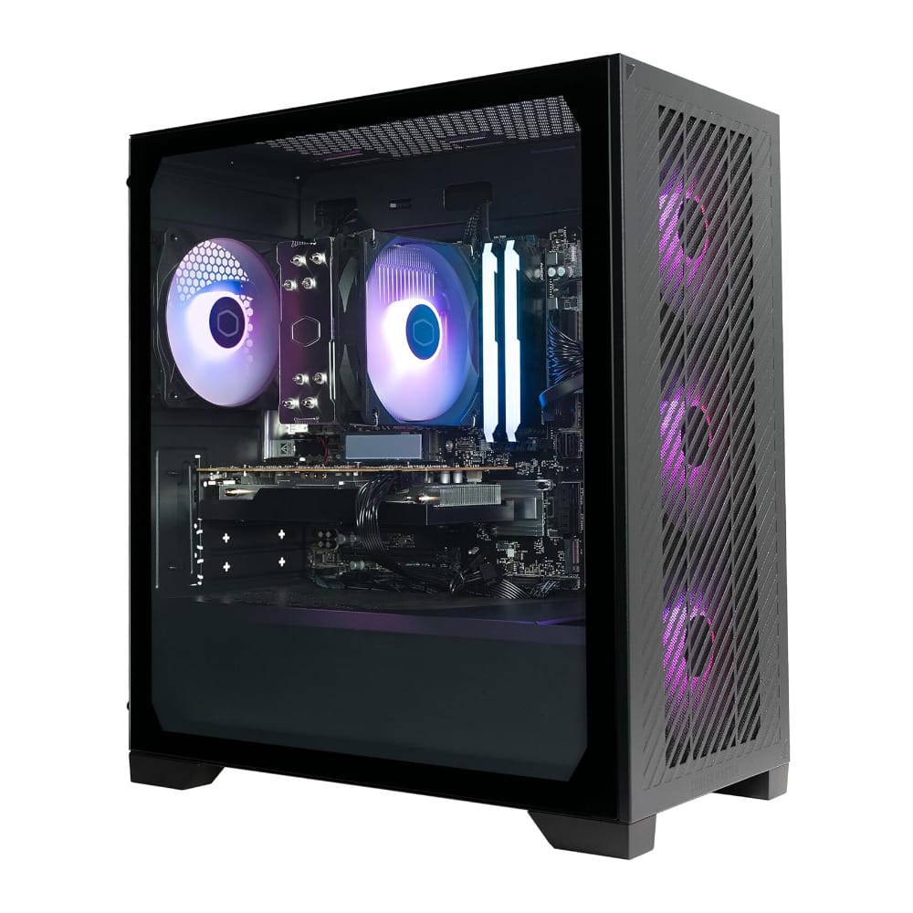 Cooler Master Elite Pro Micro ATX Gaming PC Ryzen 5 5600G RX 6600