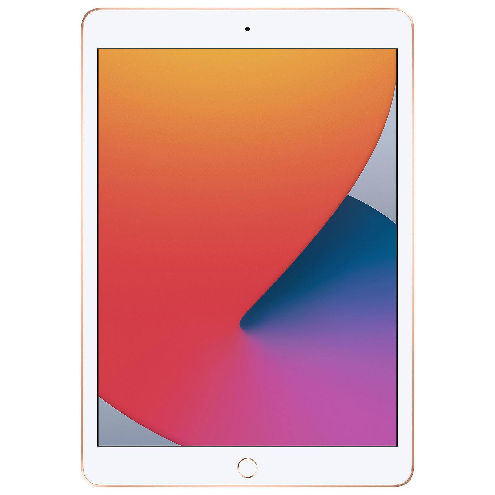 Left. Apple - iPad 8th Gen A2270 (WiFi) 32GB w/ Pre-Installed Tempered Glass - Gold.