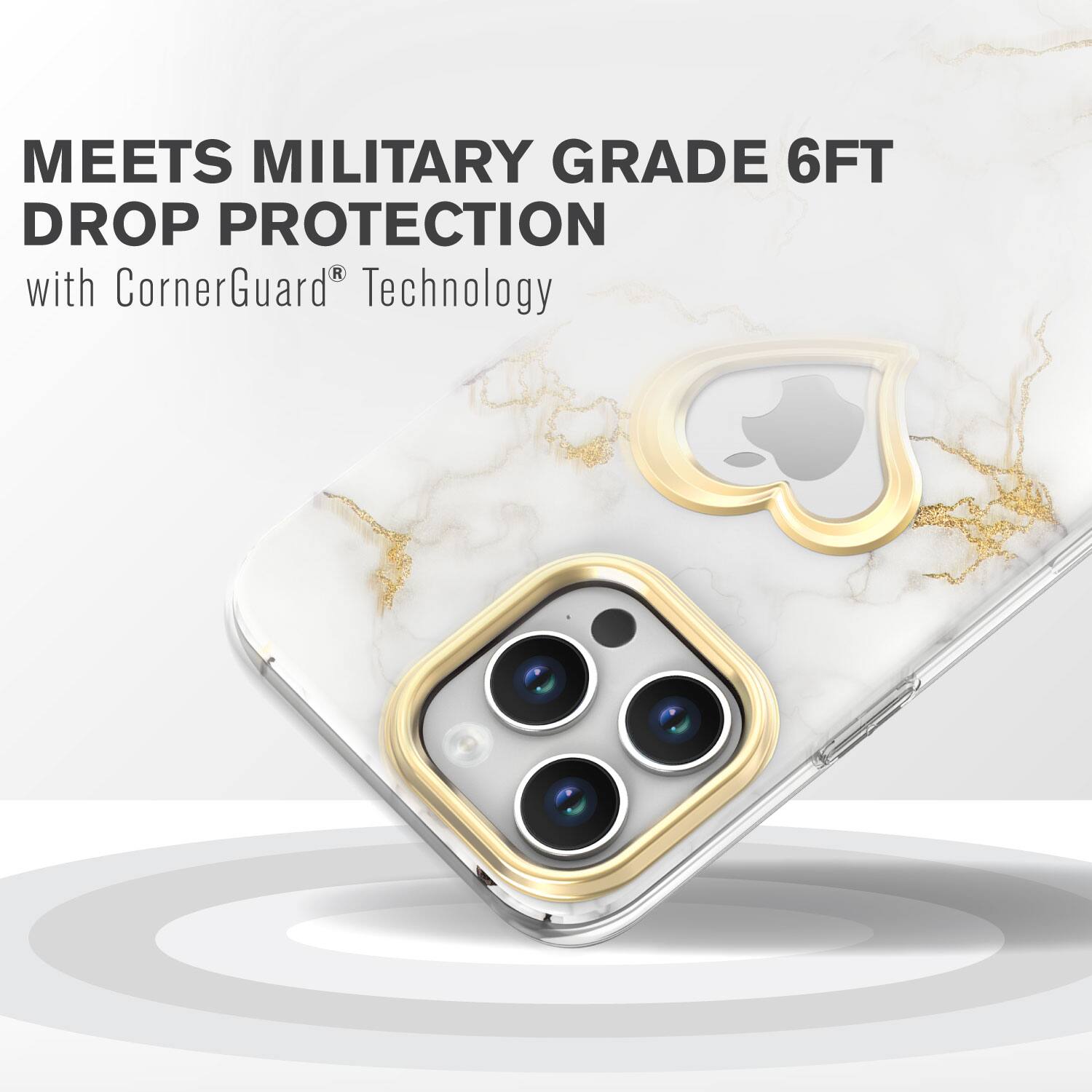 MEETS MILITARY GRADE 6FT DROP PROTECTION with CornerGuard Technology