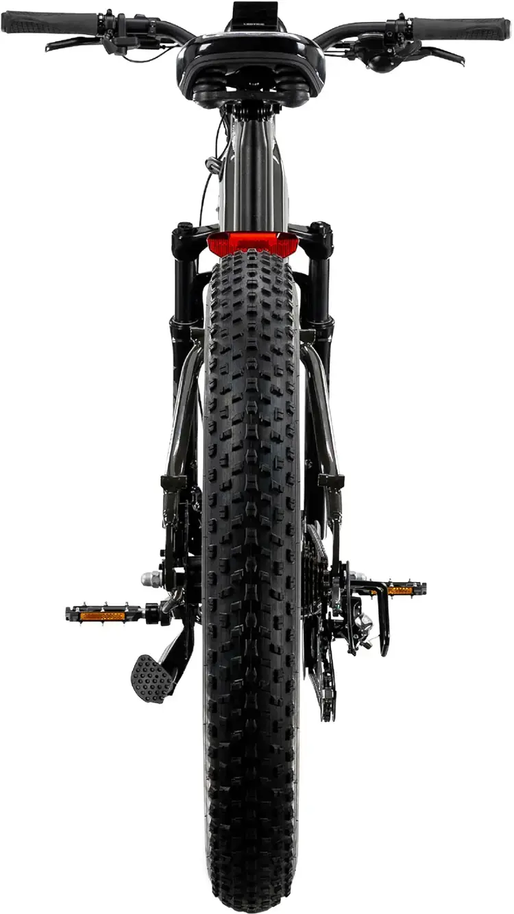 Alt View 11. Lectric eBikes - XPeak High-Step 2.0 Long-Range eBike (Max 80mi. Range/28mph Speed) + Rear Rack, Fenders, Headlight, Suspension Seat Post - Tempest Grey.