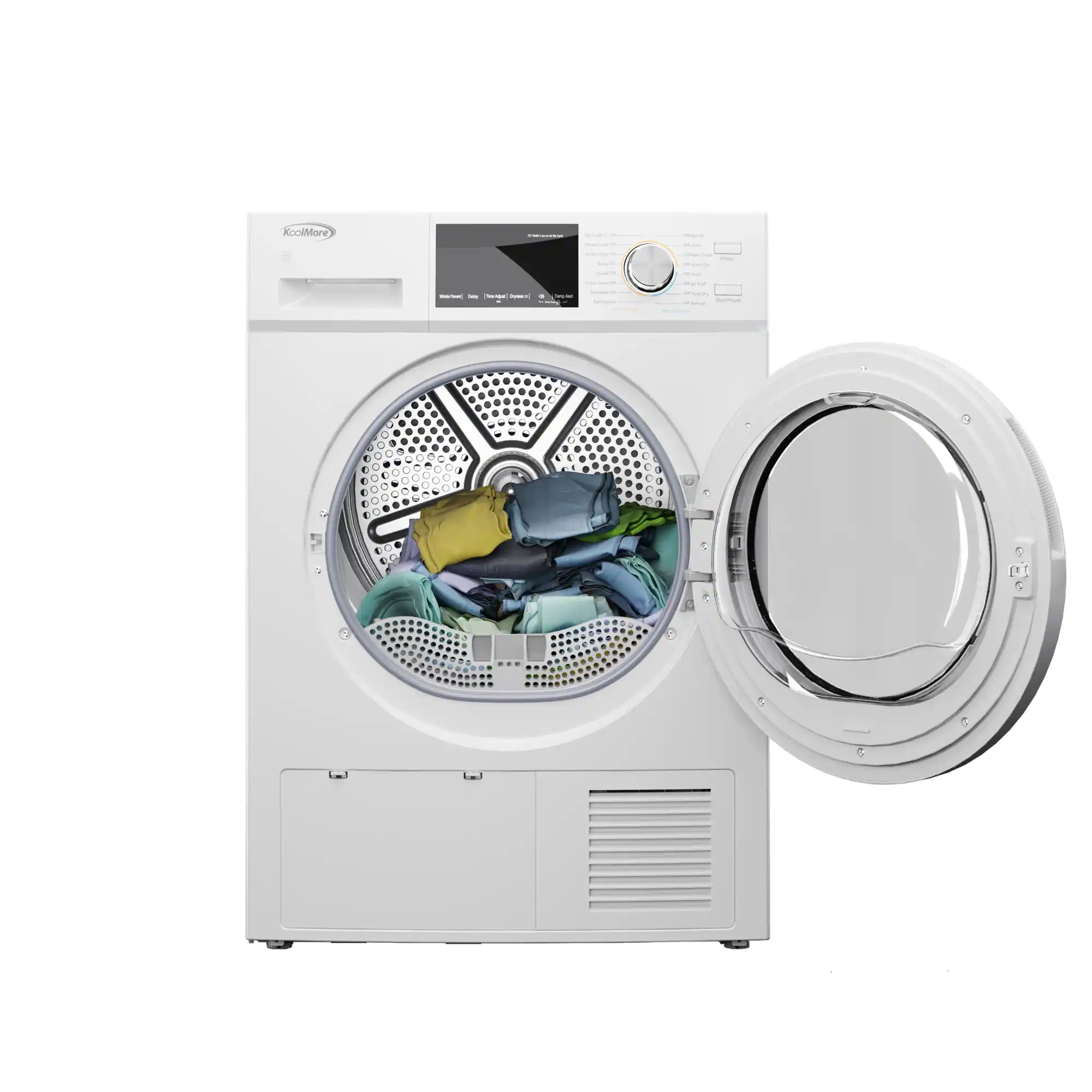Alt View 2. Koolmore - 4.4 cu. ft. Large Capacity Stackable Ventless Front Load Dryer in White, 240V,  FLD-5CWHP. - White.
