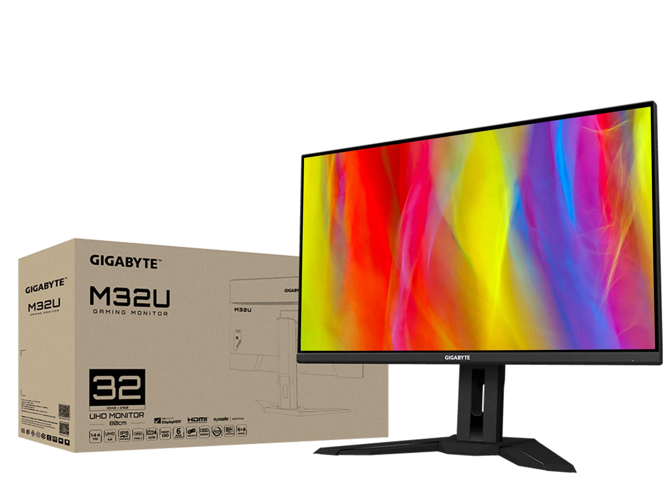Alt View 11. GIGABYTE - M32U 32" LED 4K UHD FreeSync Premium Pro SS IPS Gaming Monitor with HDR (HDMI, DisplayPort, USB - Black.