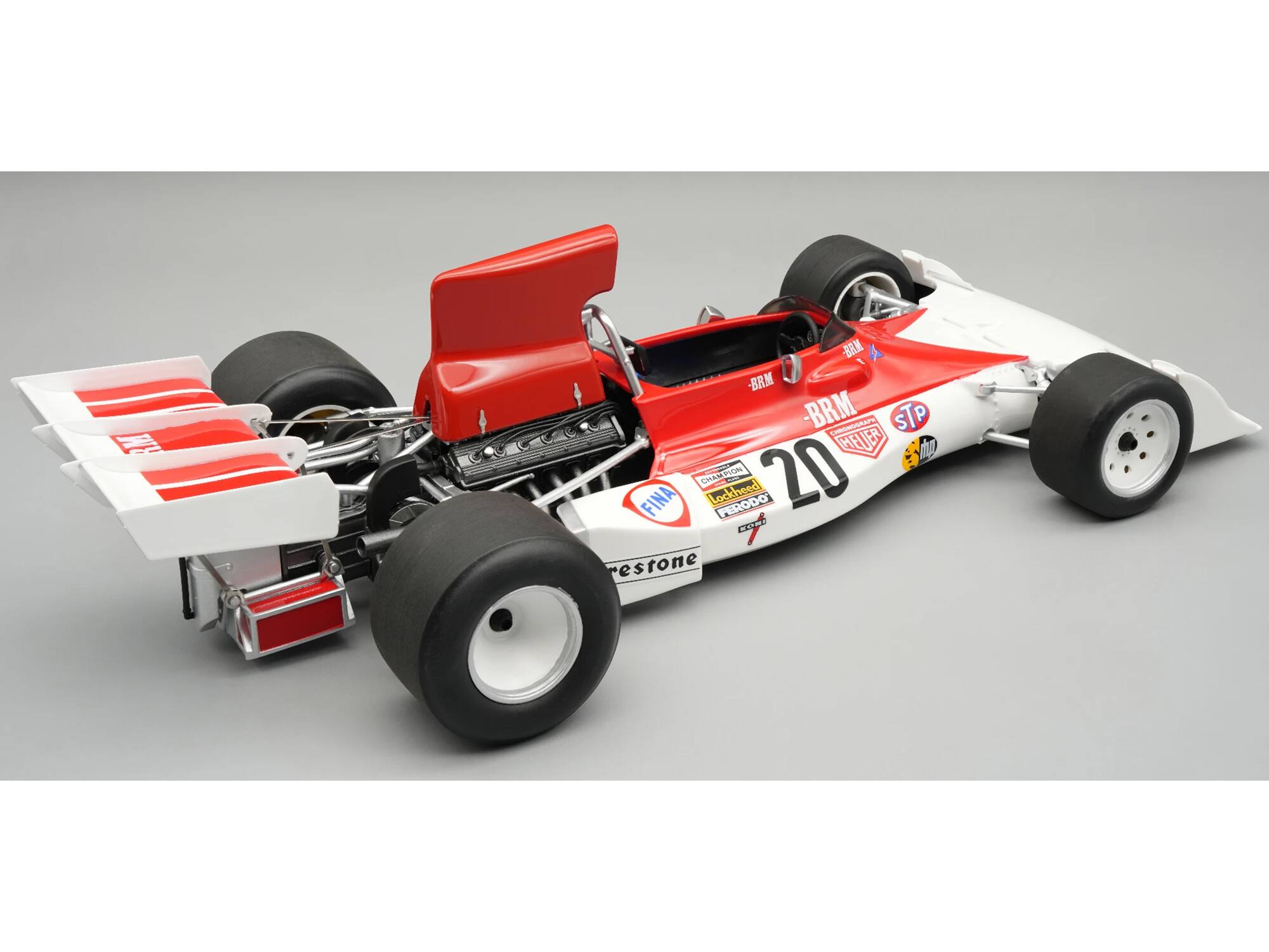 RM  
BRM - BRM - BRM CHROMOGRAPH STP MEYER thp FINA CHAMPION Lockheed FERODO 20 HAPPY estone