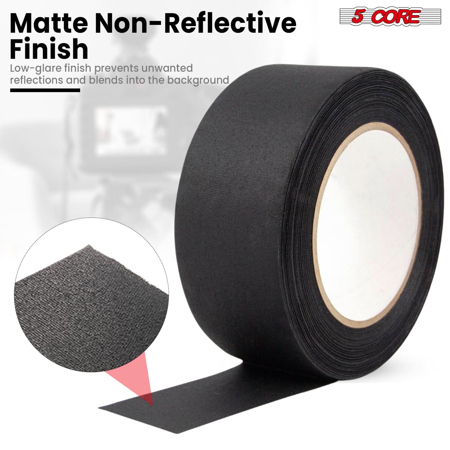 Matte Non-Reflective Finish

Low-glare finish prevents unwanted reflections and blends into the background

5 CORE