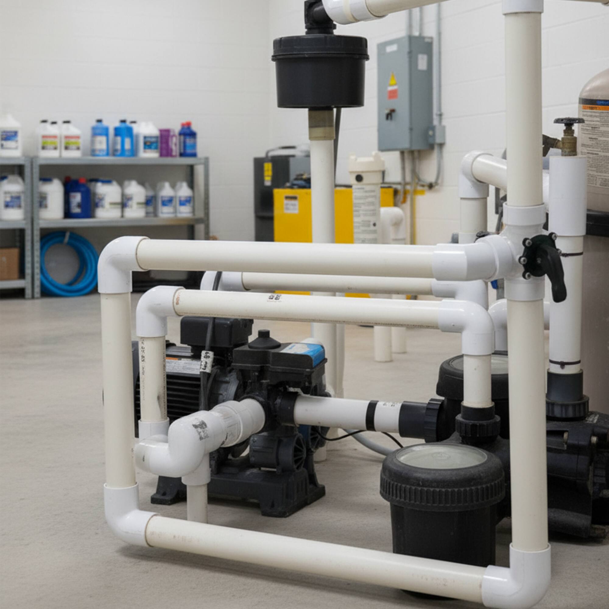 Alt View 4. Swim Central - 5.5" White HydroTools Swimming Pool and Spa Standard 3-Way Valve - White.