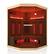 Front. U-HOMY - U-HOMY - Infrared Sauna - 4 Person Hemlock Wood Cabin for Home or Gym - Wood Color.